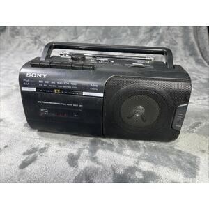 Vintage Retro Sony CFM-10 AM/FM Radio & Cassette Player Recorder Boombox Works